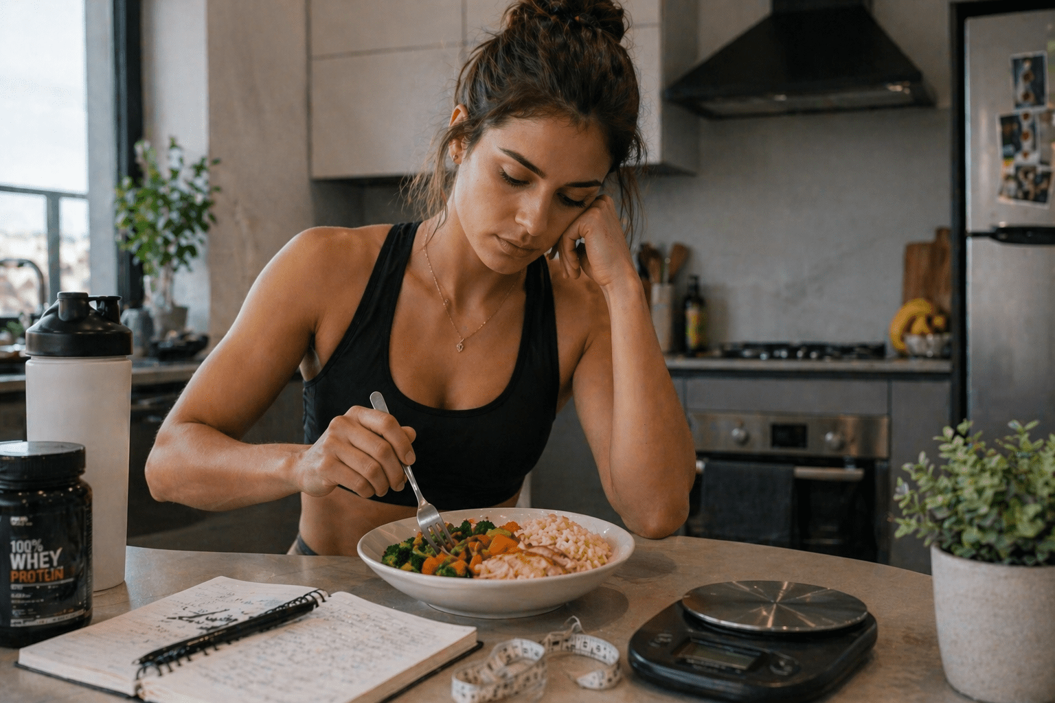 No tienes que dejar de comer para definir