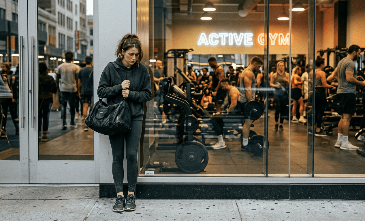 Me da vergüenza ir al gimnasio